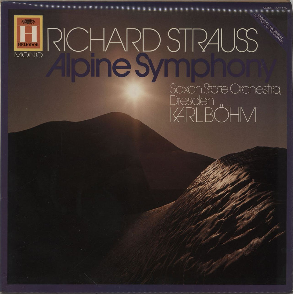 Richard Strauss Alpine Symphony UK vinyl LP album (LP record) 2548175