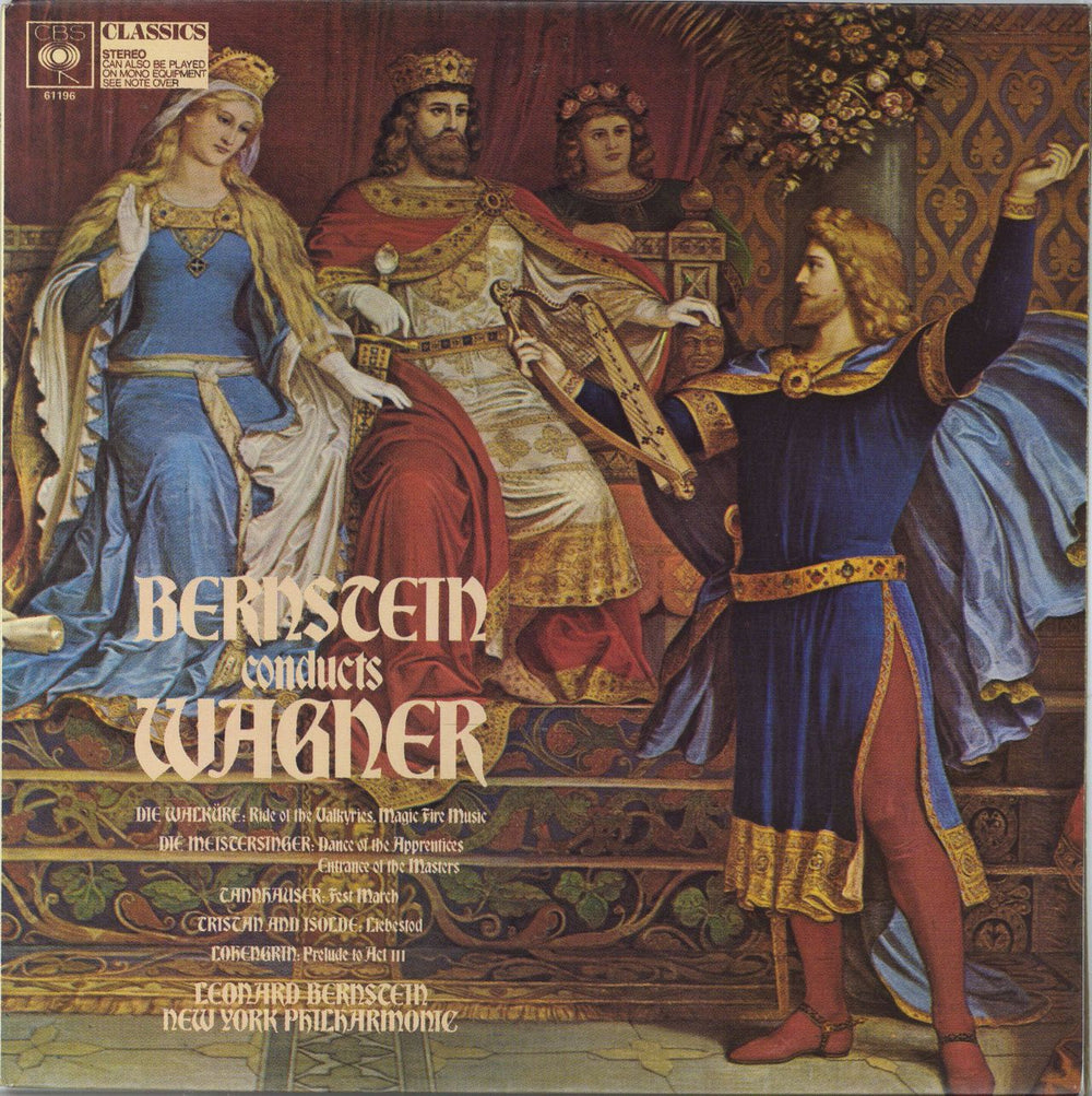 Richard Wagner Bernstein Conducts Wagner UK vinyl LP album (LP record) 61196