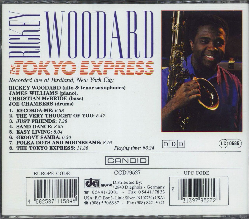 Rickey Woodward The Tokyo Express German CD album (CDLP) 4002587115845