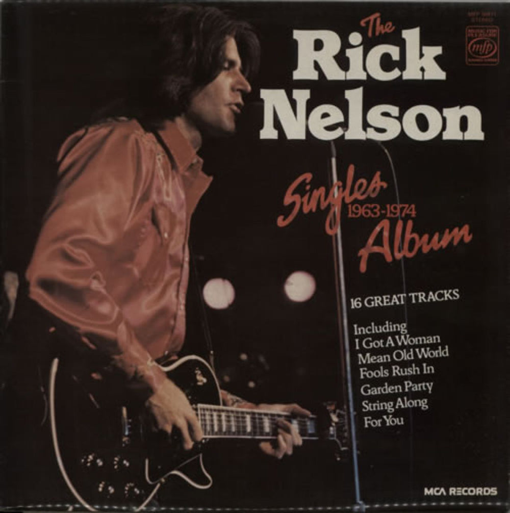 Ricky Nelson The Rick Nelson Singles Album 1963-1974 UK vinyl LP album (LP record) MFP50411