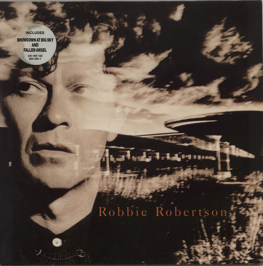 Robbie Robertson Robbie Robertson - Stickered UK vinyl LP album (LP record) WX133