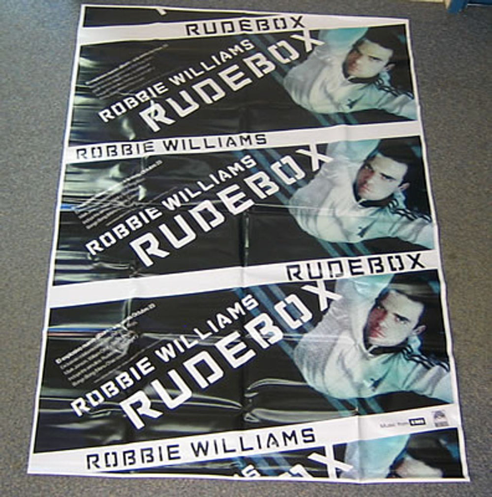 Robbie Williams Rudebox Mexican Promo display PVC BANNER