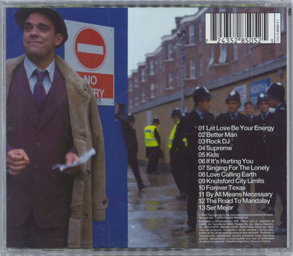 Robbie Williams Sing When You're Winning Argentinean CD album (CDLP) RWICDSI232318