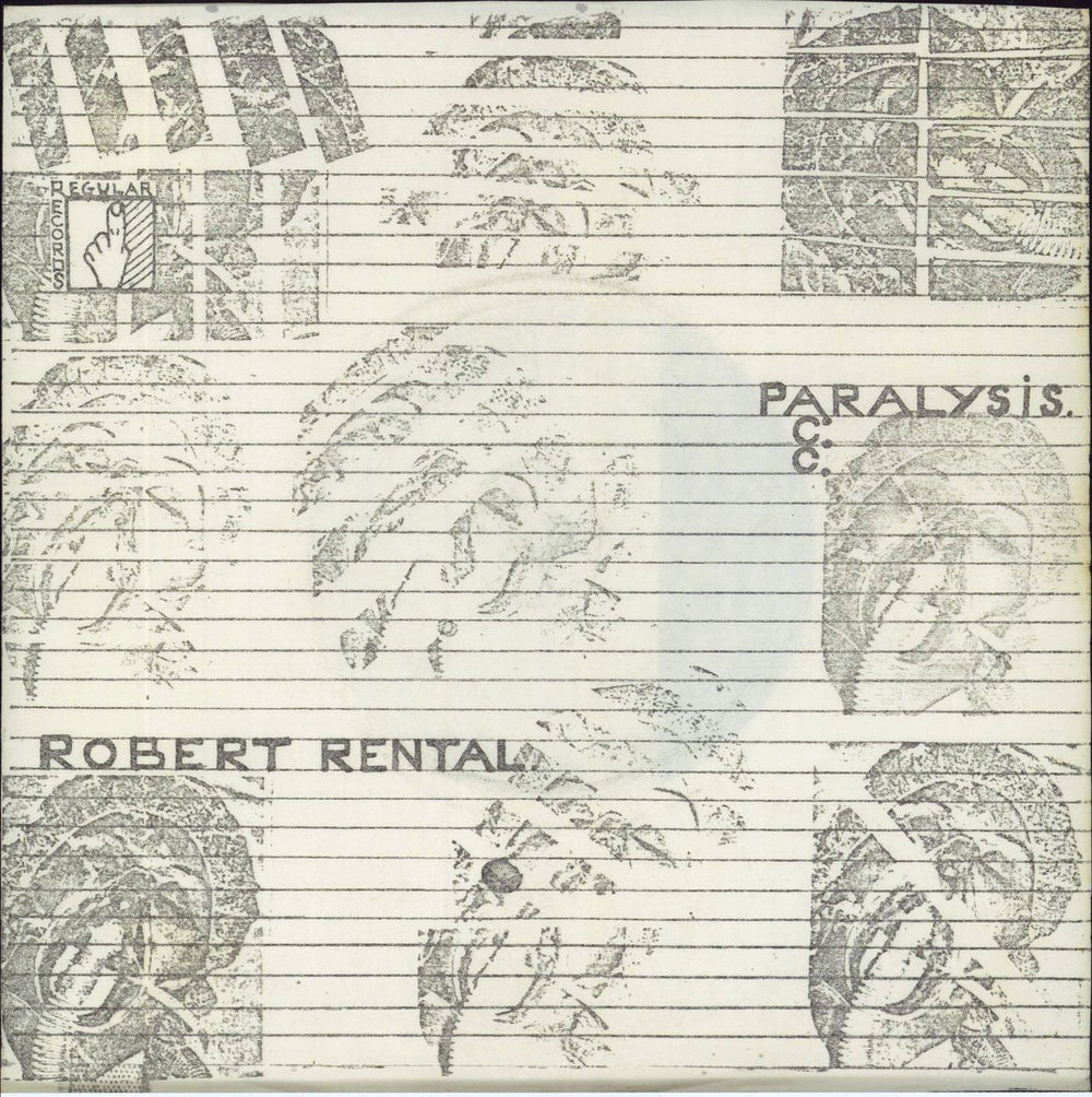 Robert Rental Paralysis UK 7" vinyl single (7 inch record / 45) ER102