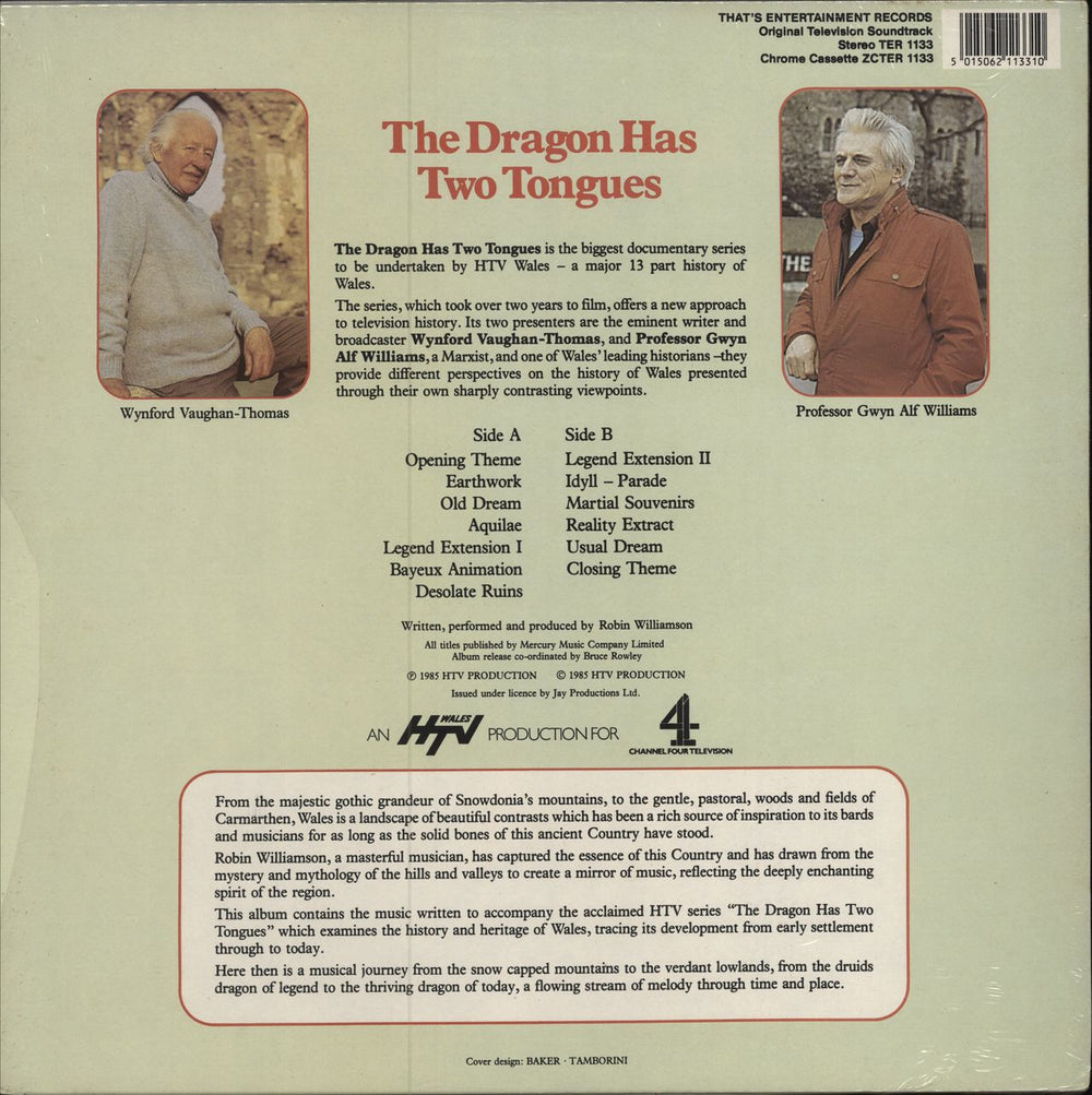 Robin Williamson The Dragon Has Two Tongues UK vinyl LP album (LP record) 5015062113310