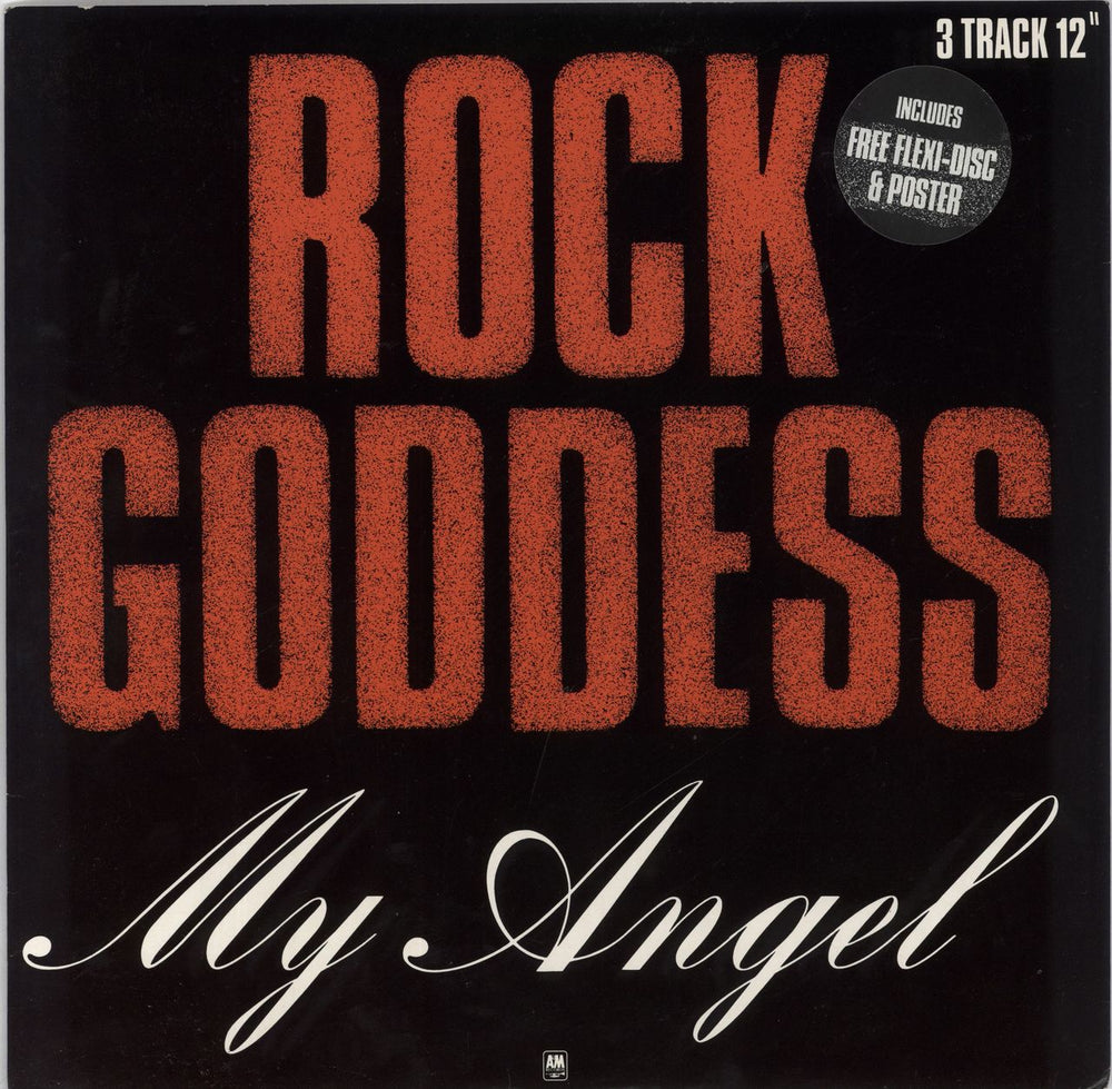 Rock Goddess My Angel + Poster & Flexi UK 12" vinyl single (12 inch record / Maxi-single) AMSX8311