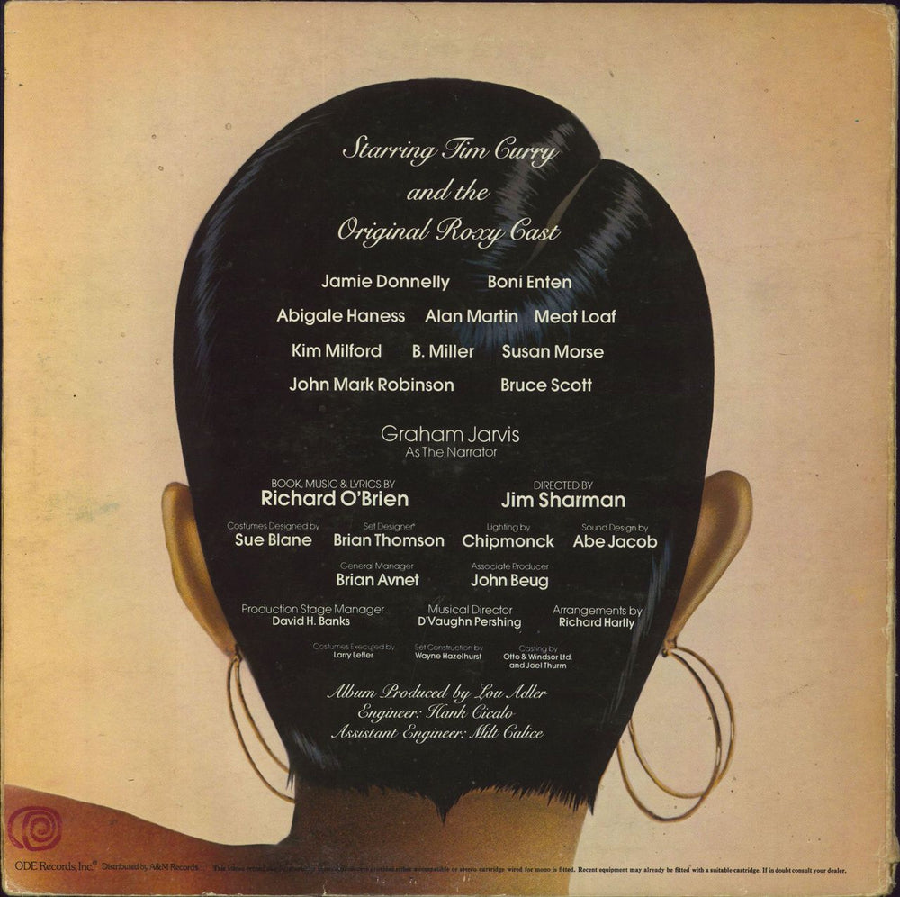 Rocky Horror The Rocky Horror Show US vinyl LP album (LP record)