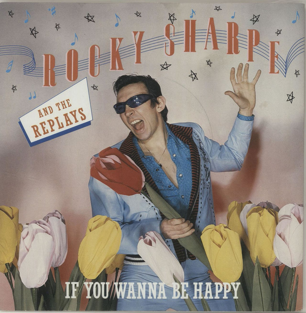 Rocky Sharpe & The Replays If You Wanna Be Happy UK 7" vinyl single (7 inch record / 45) POSP560