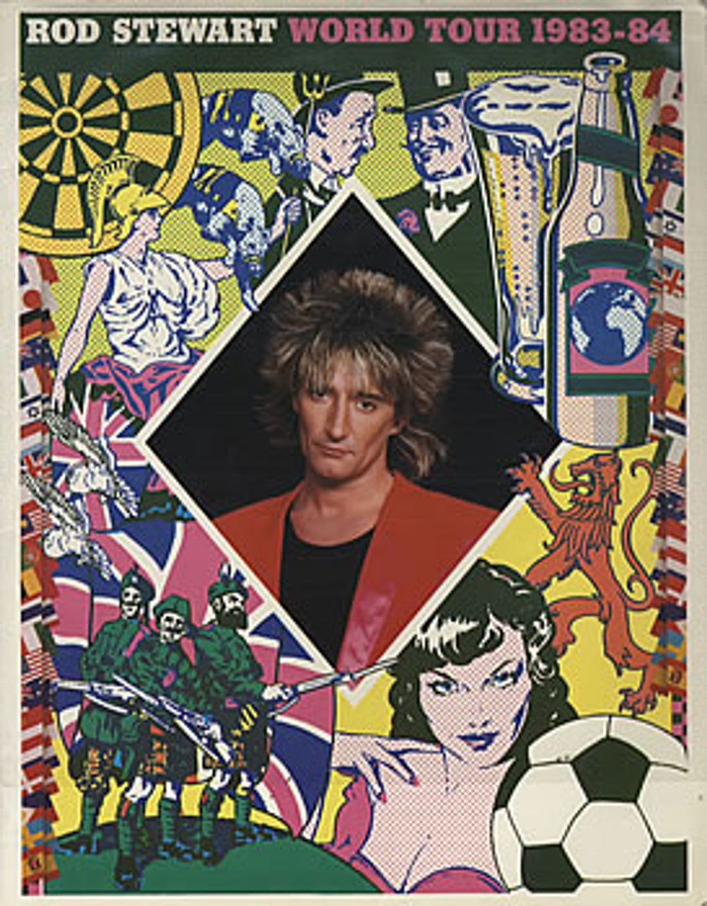 Rod Stewart World Tour 1983-4 UK tour programme TOUR PROGRAM