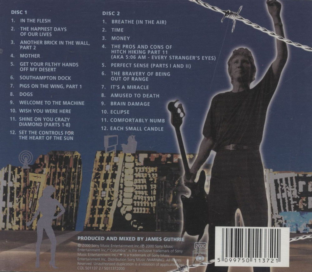 Roger Waters In The Flesh UK 2 CD album set (Double CD) 5099750113721