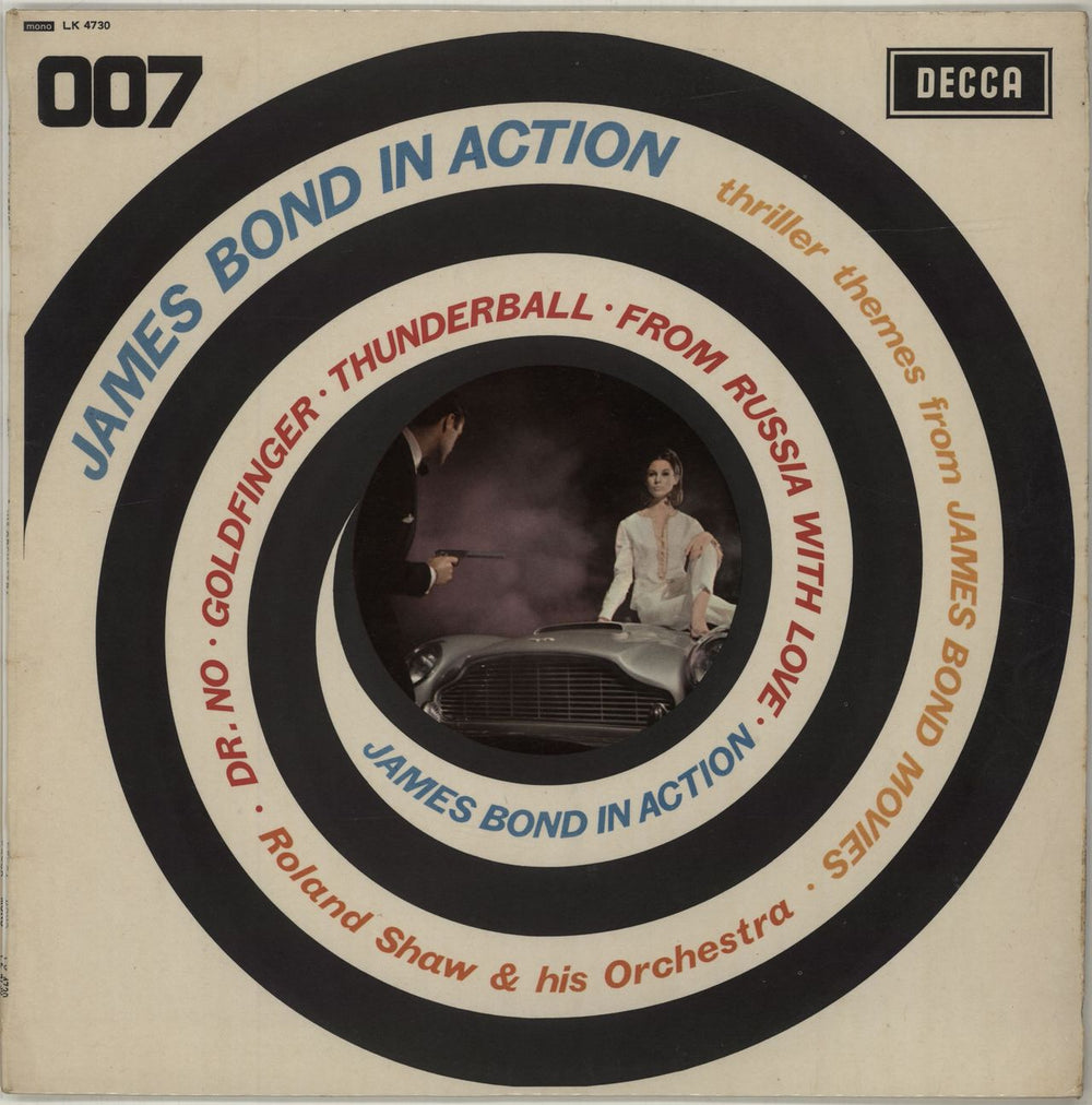 Roland Shaw James Bond In Action UK vinyl LP album (LP record) LK4730