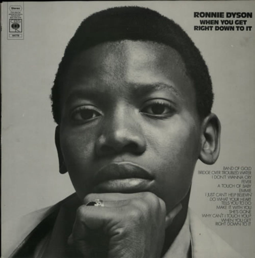 Ronnie Dyson When You Get Right Down To It UK vinyl LP album (LP record) 64779