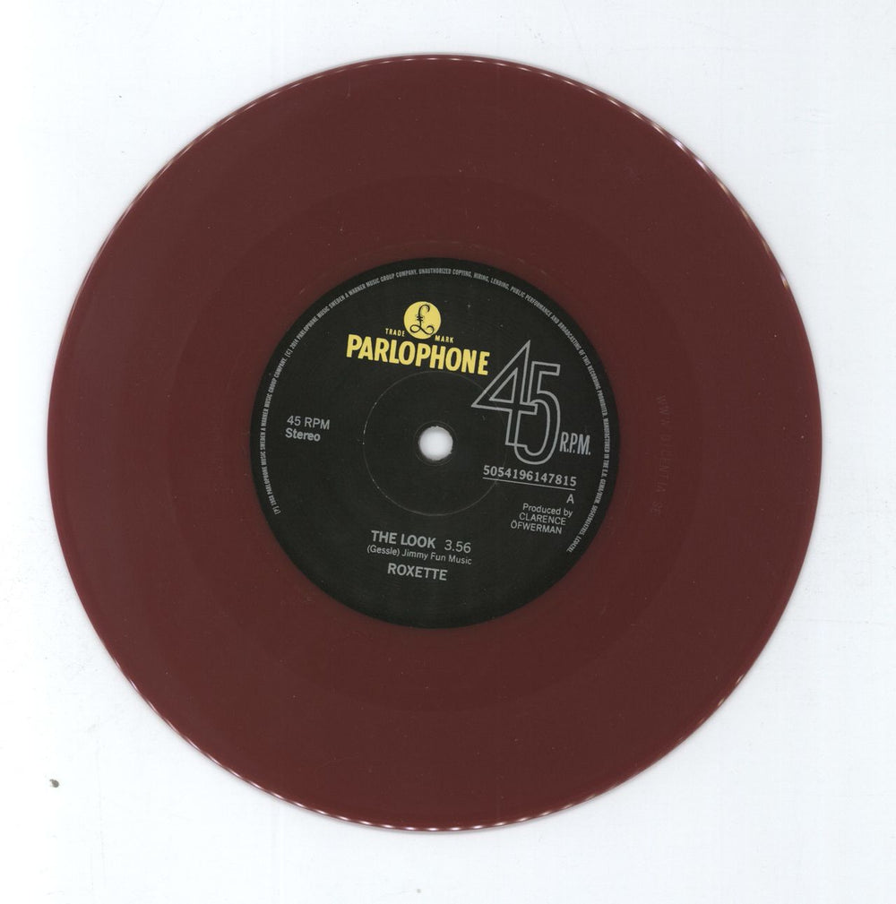 Roxette The Look - RSD14 - Red Vinyl Swedish 7" vinyl single (7 inch record / 45) 5054196147815