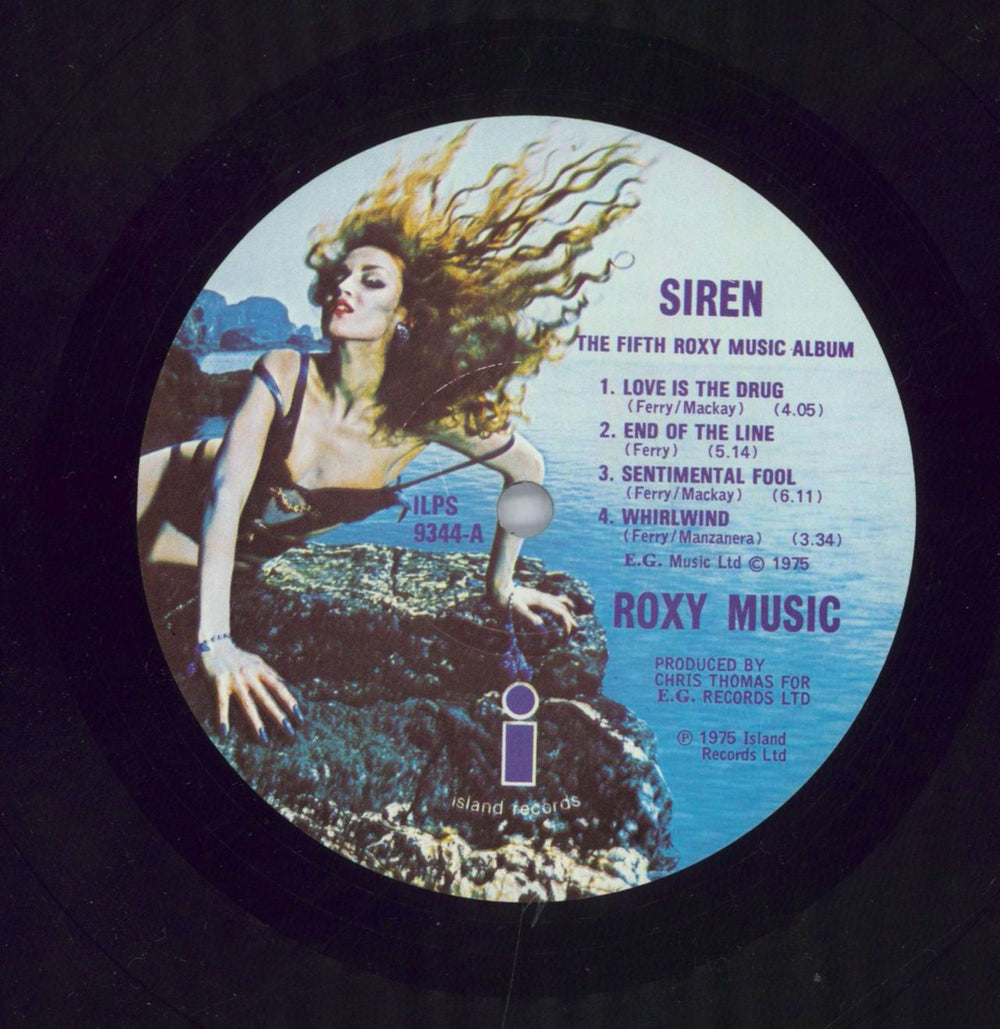 Roxy Music Siren - EX sleeve / Mint Vinyl UK vinyl LP album (LP record)