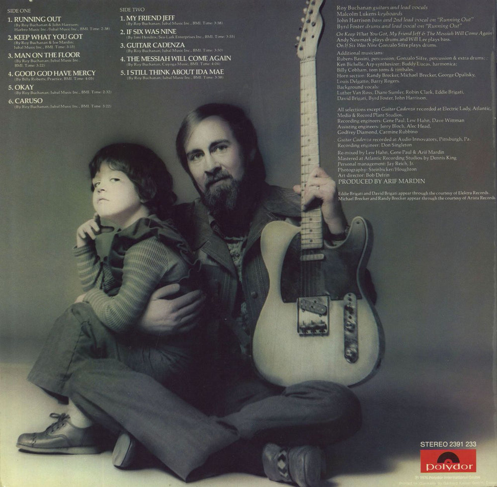 Roy Buchanan A Street Called Straight German vinyl LP album (LP record)