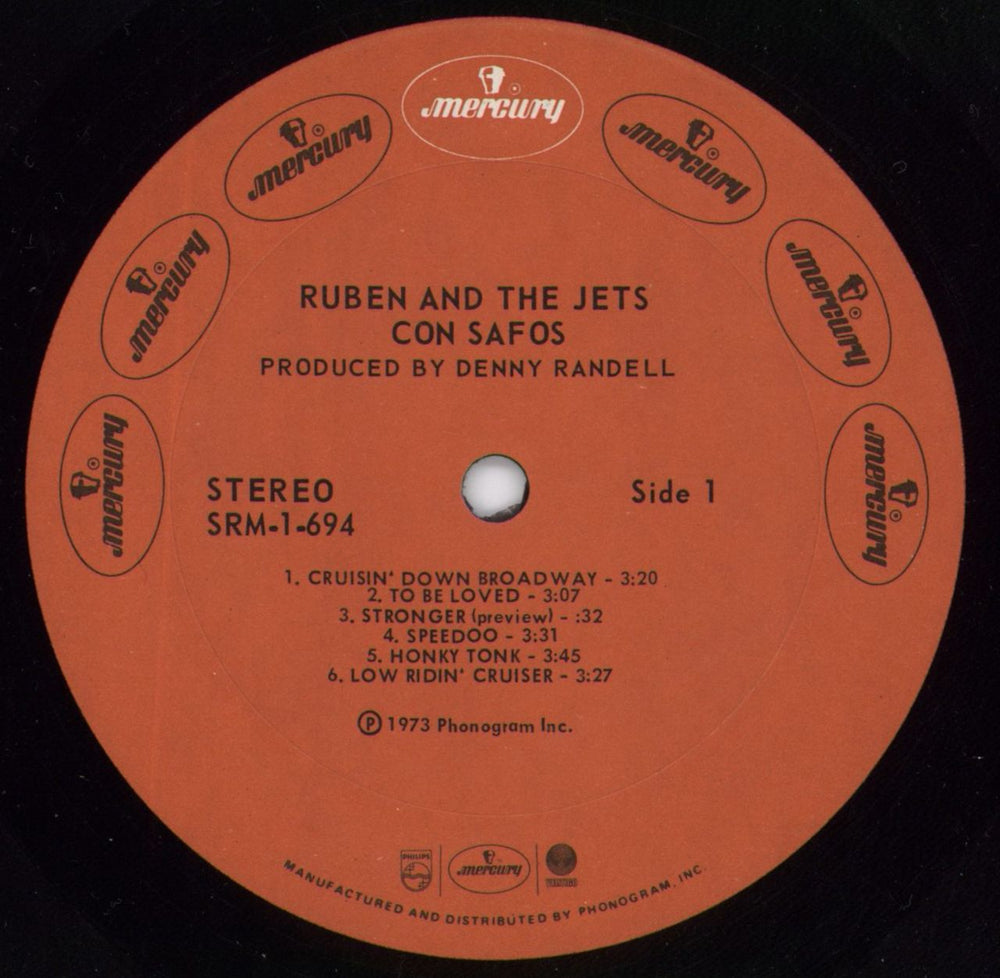 Ruben And The Jets Con Safos + shrink US vinyl LP album (LP record) R&JLPCO800440