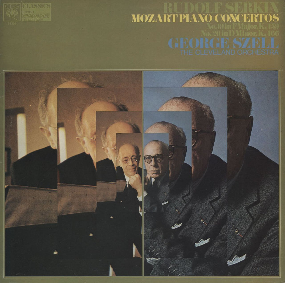 Rudolf Serkin Mozart Piano Concertos UK vinyl LP album (LP record) 61136