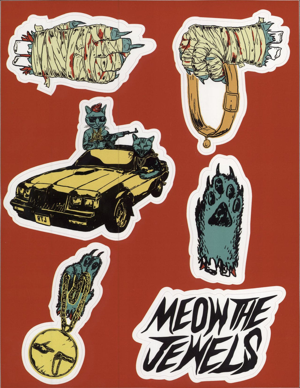 Run The Jewels Meow The Jewels - Tawny Brown Vinyl + Fur Sleeve US 2-LP vinyl record set (Double LP Album)