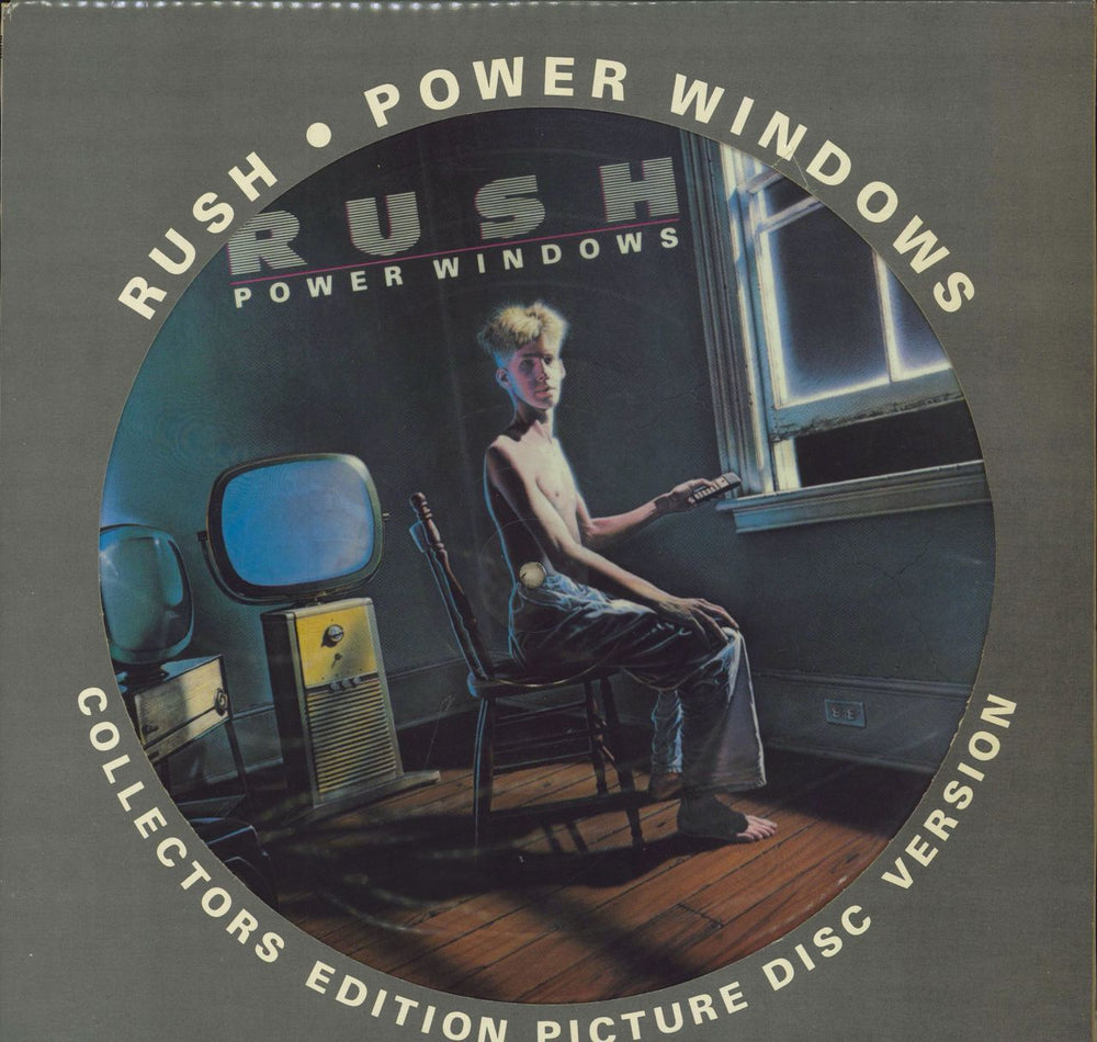 Rush Power Windows - EX UK picture disc LP (vinyl picture disc album) VERHP31