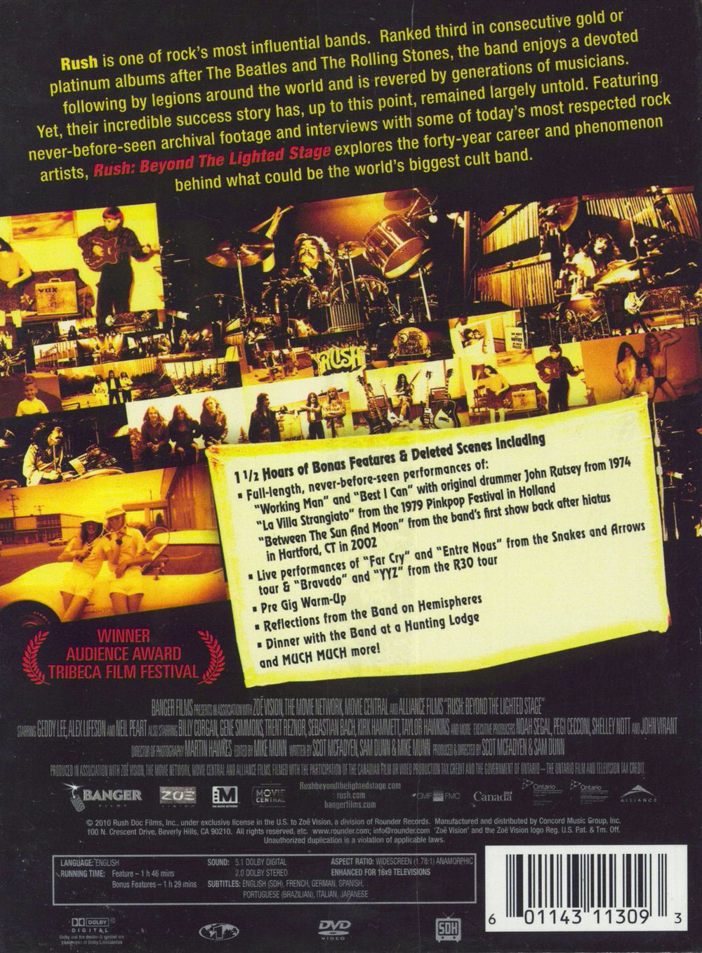 Rush Rush: Beyond The Lighted Stage - Sealed US DVD 601143113093