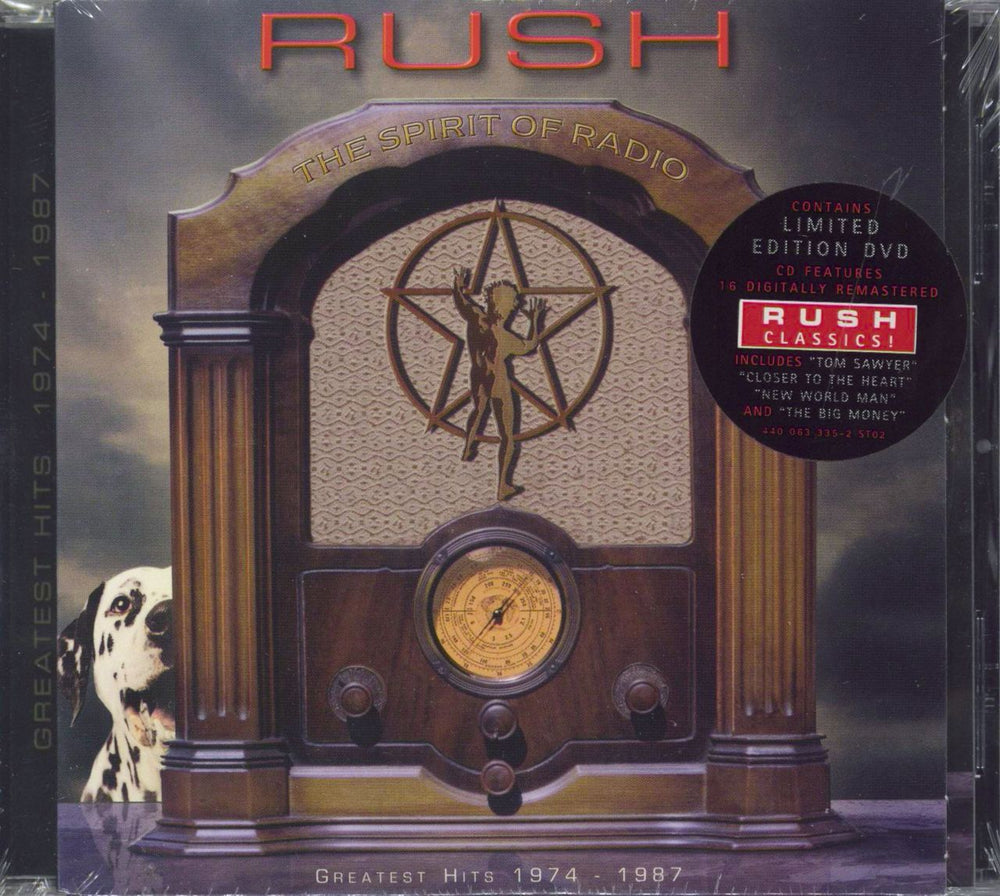 Rush The Spirit Of Radio - Sealed US 2-disc CD/DVD set 440063335-2