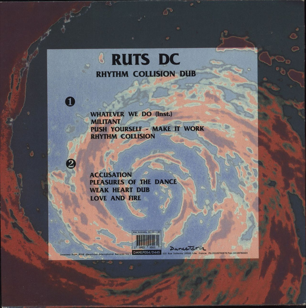 Ruts D.C. Rhythm Collision Dub Volume 1 French vinyl LP album (LP record) 3369020005431