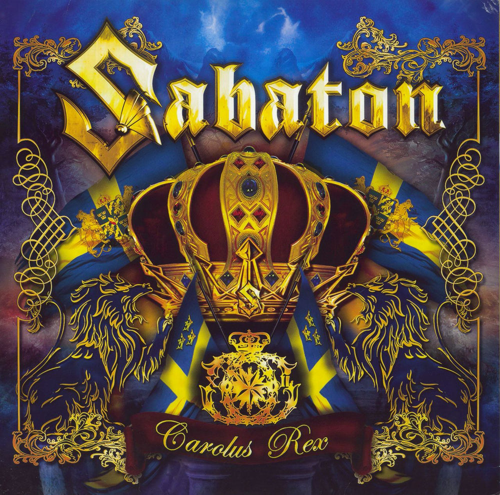 Sabaton Carolus Rex - Blue Vinyl German 2-LP vinyl record set (Double LP Album) NB 2827-1