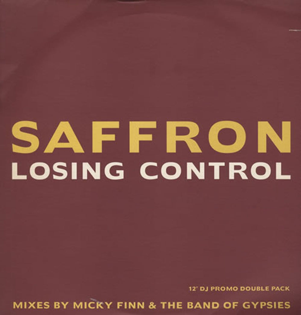 Saffron (Indie) Losing Control UK Promo 12" vinyl single (12 inch record / Maxi-single) SAFF7