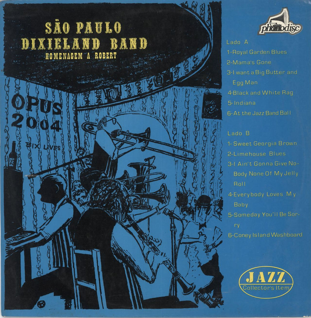 São Paulo Dixieland Band Homenagem A Robert Brazilian vinyl LP album (LP record) 0-30-404-023