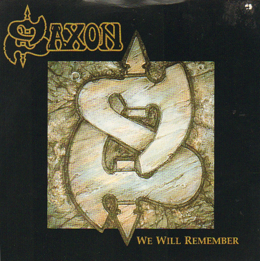Saxon We Will Remember UK 7" vinyl single (7 inch record / 45) DINS105
