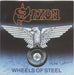 Saxon Wheels Of Steel - Autographed UK 7" vinyl single (7 inch record / 45) CAR143