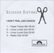 Scissor Sisters I Don't Feel Like Dancin' UK Promo CD-R acetate CD-R ACETATE