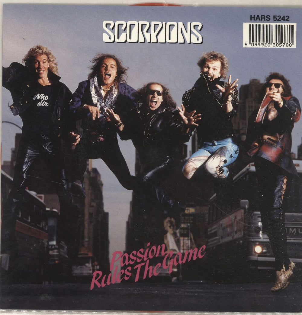 Scorpions Passion Rules The Game - Red Vinyl UK 7" vinyl single (7 inch record / 45) HARS5242