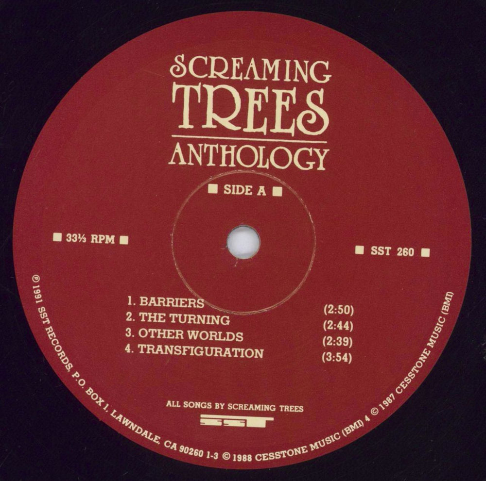 Screaming Trees Anthology - SST Years 1985-1989 UK 2-LP vinyl record set (Double LP Album) SCT2LAN829358