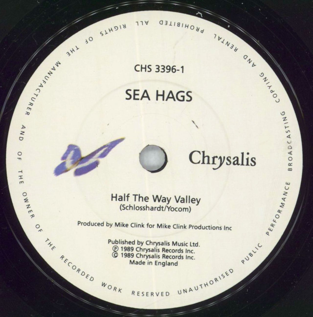 Sea Hags Half The Way Valley UK 7" vinyl single (7 inch record / 45) VFC07HA827181