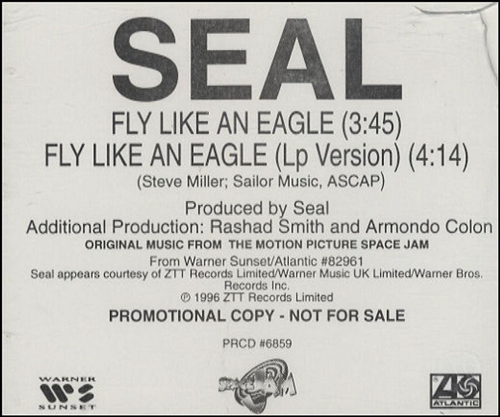 Seal Fly Like An Eagle US Promo CD single (CD5 / 5") PRCD6859