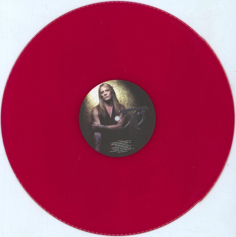 Sebastian Bach Kicking & Screaming - Red Vinyl UK vinyl LP album (LP record) NBHLPKI808246