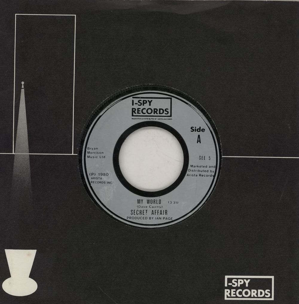 Secret Affair My World - Wide Injection UK 7" vinyl single (7 inch record / 45) SEE5