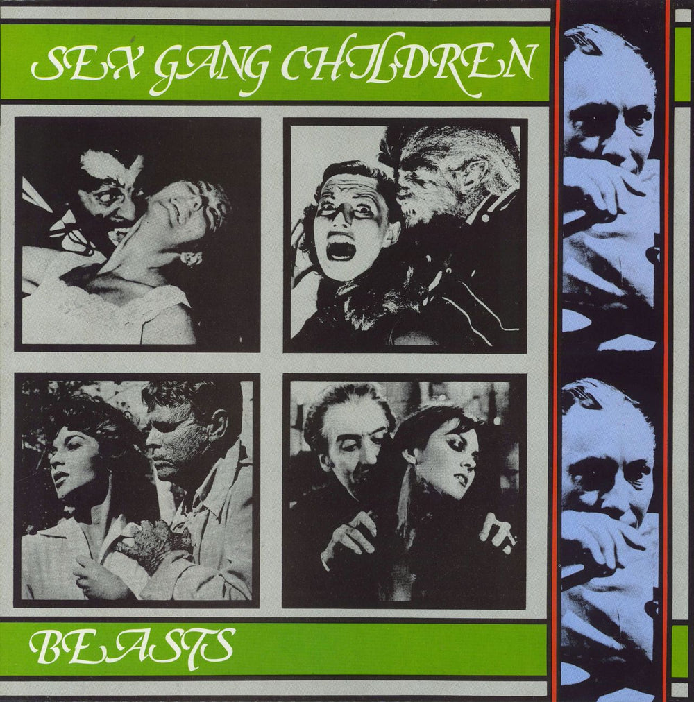 Sex Gang Children Beasts UK vinyl LP album (LP record) DOJOLP30