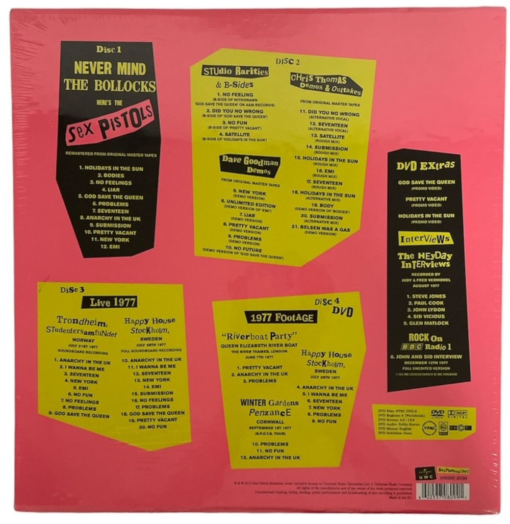 Sex Pistols Never Mind The Bollocks - Sealed UK Box set — RareVinyl.com