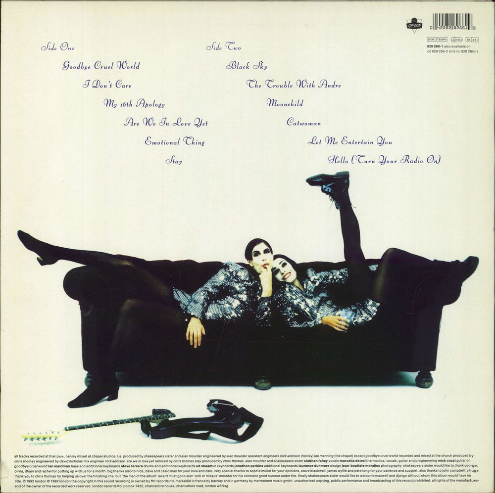 Shakespear's Sister Hormonally Yours - VG UK vinyl LP album (LP record) 042282826619