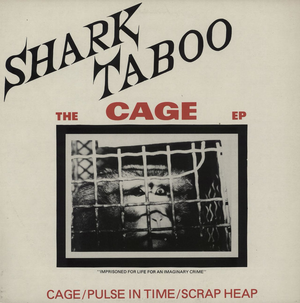 Shark Taboo The Cage EP UK 12" vinyl single (12 inch record / Maxi-single) LTS3