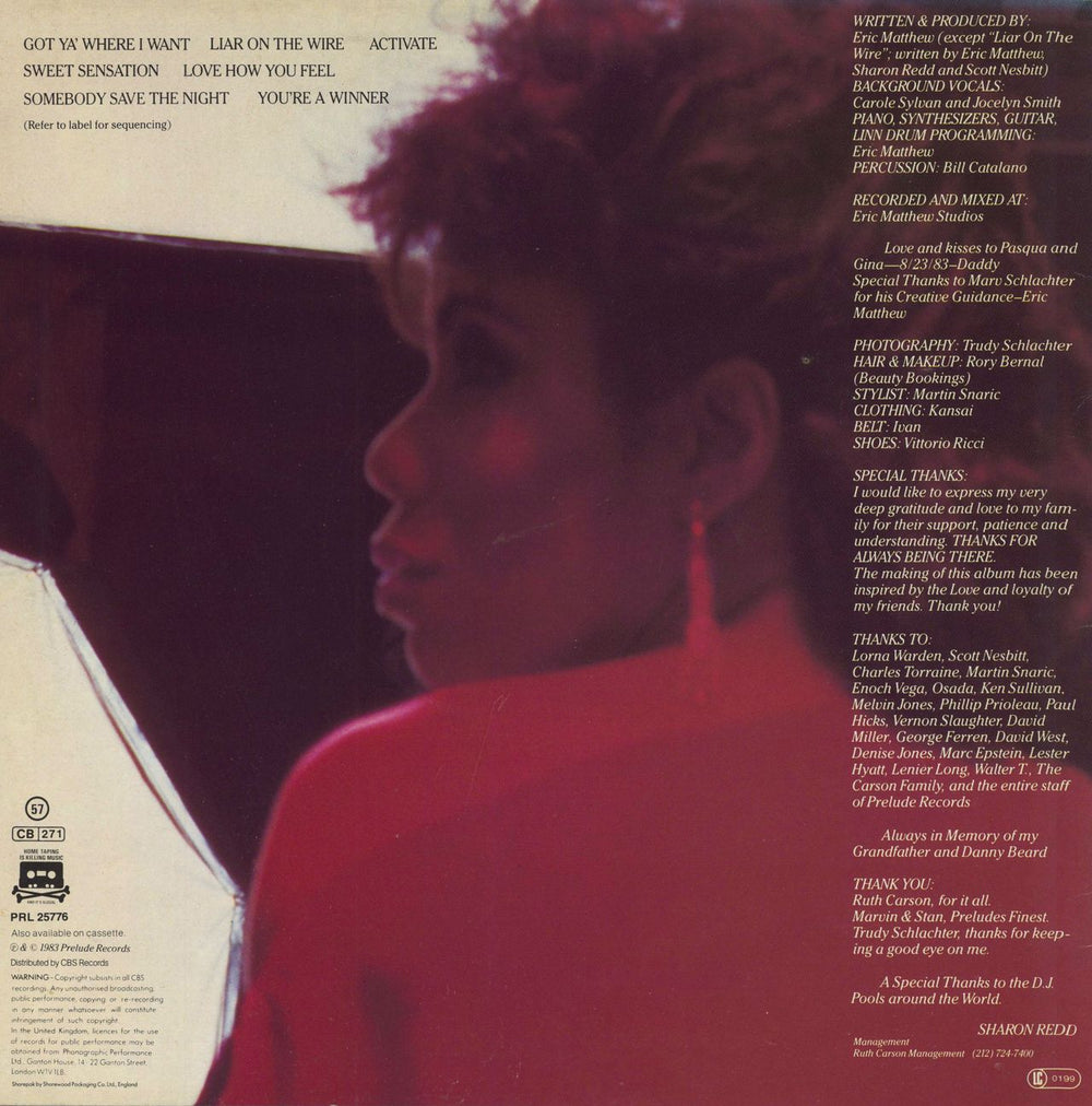 Sharon Redd Love How You Feel - Hype Stickered Sleeve UK vinyl LP album (LP record)