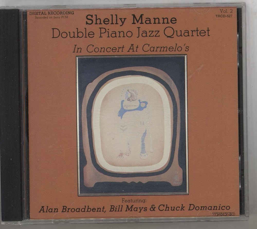 Shelly Manne Double Piano Jazz Quartet In Concert At Carmelo's - Vol.2 US CD album (CDLP) TRCD-527