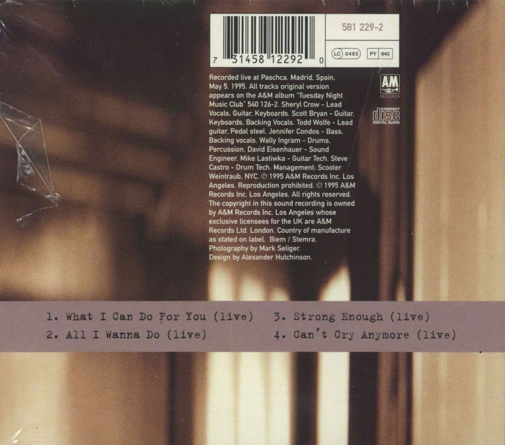 Sheryl Crow What I Can Do For You - Promo + Calendar - sealed UK Promo CD single (CD5 / 5") 731458122920