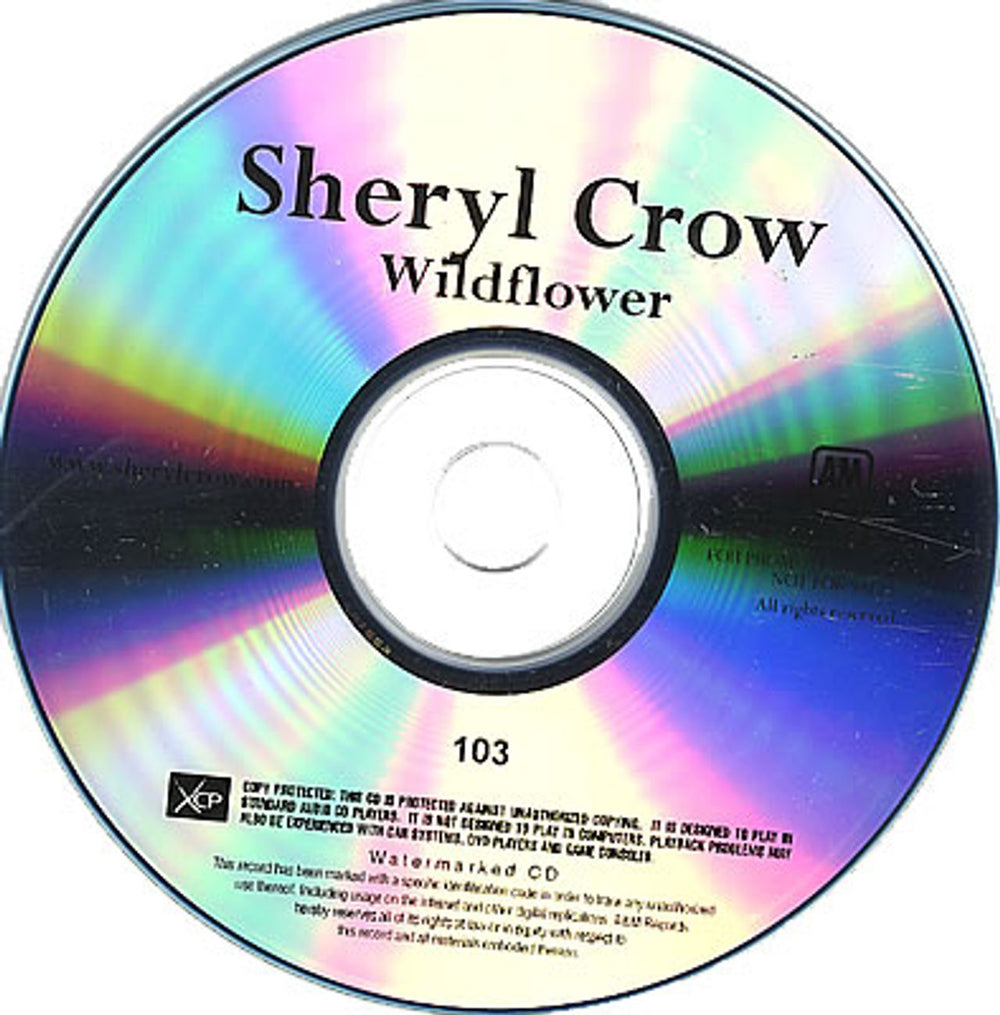 Sheryl Crow Wildflower US CD-R acetate CDR ACETATE