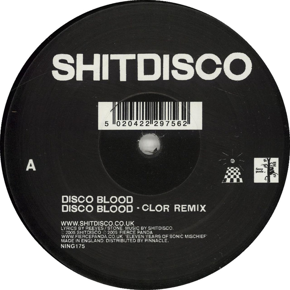 Shitdisco Disco Blood / I Know Kung Fu UK 12" vinyl single (12 inch record / Maxi-single) NING175
