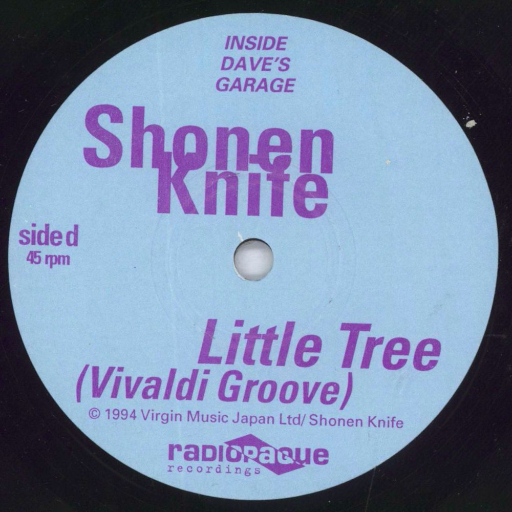 Shonen Knife Little Tree [Vivaldi Groove] US 7" vinyl single (7 inch record / 45) KNI07LI818806