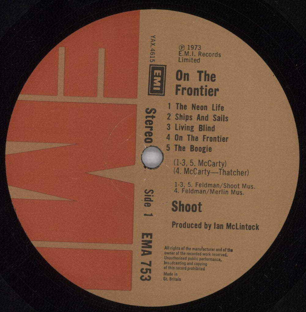 Shoot On The Frontier UK vinyl LP album (LP record) SI6LPON822790