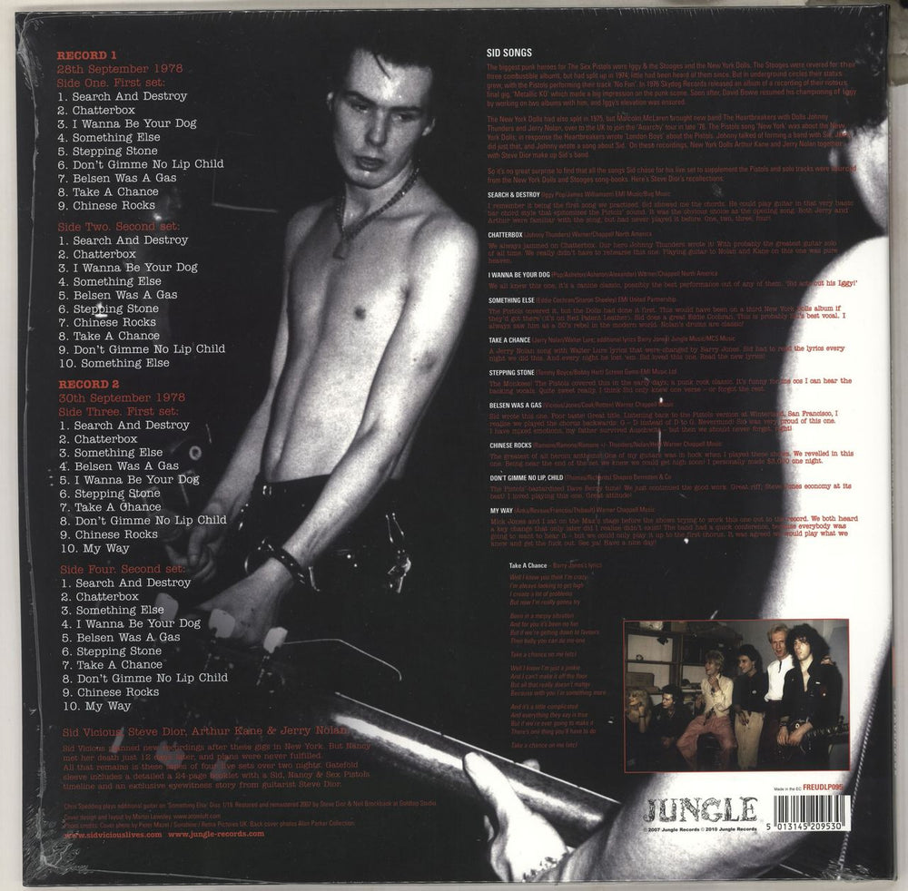 Sid Vicious Sid Lives - RSD BF19 - Tri-Colour Vinyl - Sealed UK 2-LP vinyl record set (Double LP Album) 5013145209530